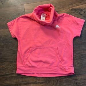 Pink adidas cowl sz 14 kids